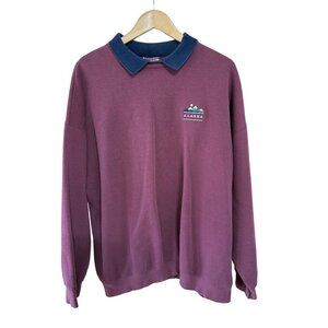 Vintage Lee Heavyweight Crewneck Collared Alaska Pullover Sweatshirt Size 3X